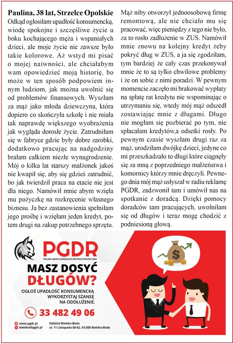Historia Pauliny ze Strzelec Opolskich.